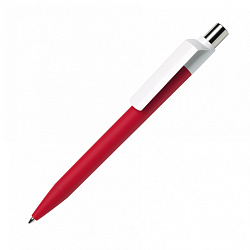 Ручка шарик/автомат "Dot GOM CB CR" 1,0 мм, пласт., софт., красный, стерж. синий
