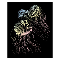 Набор для творчества "Медузы", гравюра голографическая