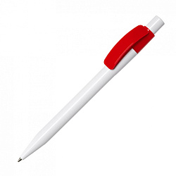 Ручка шарик/автомат "Pixel PX B" 1,0 мм, пласт., белый/красный, стерж. синий