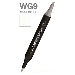 Маркер перм., худ. "Sketchmarker Brush" двусторонний, WG9, теплый серый 9