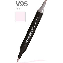 Маркер перм., худ. "Sketchmarker Brush" двусторонний, V95, пион