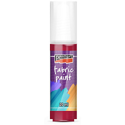 Краски д/текстиля "Pentart Fabric paint" кармин, 20 мл, банка