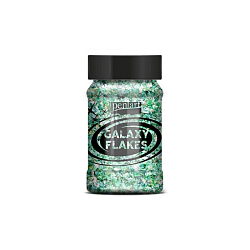 Хлопья декоративные "Pentart Galaxy Flakes" 15 гр, зеленая Земля