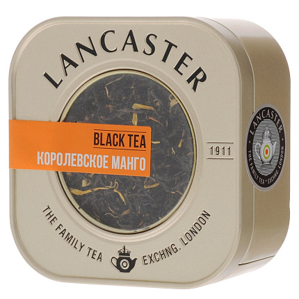 Чай "LANCASTER" ж/б, 75гр., черный, Королевское манго