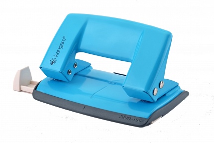 Дырокол 10 л. "Aion-10G Turquoise Blue" лин., бирюзовый