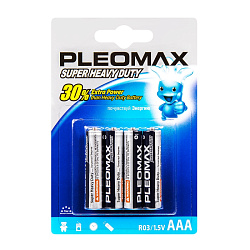 бат_гальв. эл-т солевой 1,5 V R03 (AAA) 4 шт. Pleomax Samsung
