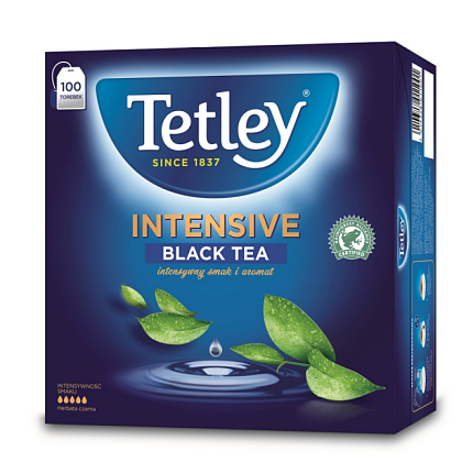 Чай "Tetley" 100 пак.*2 гр., черный, Intensive Black