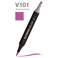 Маркер перм., худ. "Sketchmarker Brush" двусторонний, V101, фиолетовый ирис