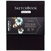 Скетчбук для графики "GrafArt. Total Black" 14,5*19, 150г/м, 80л, черный, сшивка
