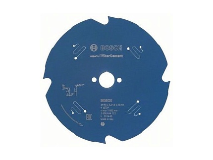 Диск пильный 165х20 мм 4 зуб. по фиброцементу EXPERT FOR FIBER CEMENT BOSCH (твердоспл. зуб)