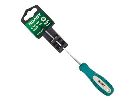 Отвертка ""+"" №0 100мм PH ВОЛАТ (крестовая Phillips, двухкомп. рукоятка Anti-Slip)