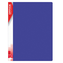 Папка на 10 карманов "Office Product" пласт., синий