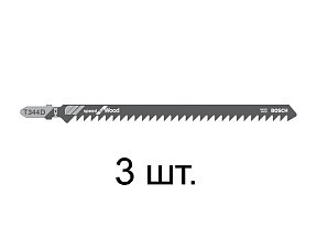 Пилка лобз. по дереву T344D (3 шт.) BOSCH