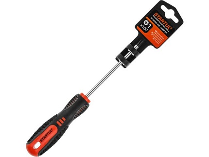 Отвертка ""+"" №1 100мм PH STARTUL MASTER (ST3090-110) (крестовая Phillips, двухкомп. рукоятка Anti-Slip)