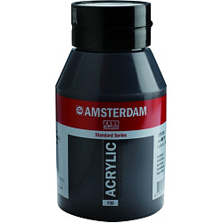 Краски акриловые "Amsterdam" 735 оксид черный, 1000 мл., банка