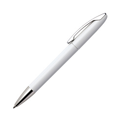 Ручка шарик/автомат "View C CR" 1,0 мм, пласт./метал., глянц., белый/серебристый, стерж. синий
