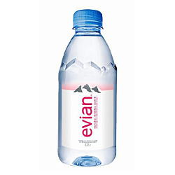Вода минеральная "Evian" негазир., 0,33 л., пласт. бутылка