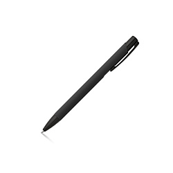 Ручка шарик/автомат "Poppins" 0,7 мм, метал., черный, стерж. синий
