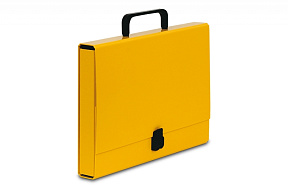портфель с ручкой "VauPe" 40 мм, желтый, картон Vaupe