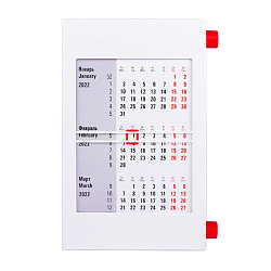 Календарь наст., 11*18 см "9510" 2023-2024, белый/красный
