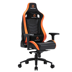 Кресло игровое EVOLUTION AVATAR M экокожа, черный/оранжевый, крестов. металл