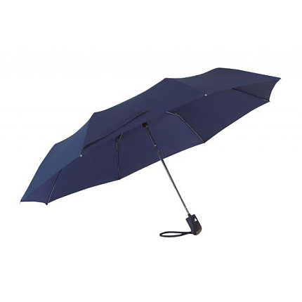 Зонт складной п/автомат. 96 см, ручка прорезин. "Cover" голубой
