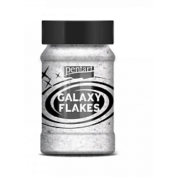 Хлопья декоративные "Pentart Galaxy Flakes" 15 гр, белый Меркурий