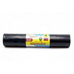 Мешки для мусора 120л 10шт/рулон ПВД Mirpack Добрыня 100мкм 70*110см цв.черный