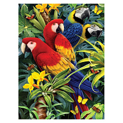 Набор для творчества, 22*29 см "Величественные попугаи ара", картины по номерам