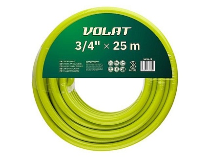 Шланг поливочный 3/4" 25м ВОЛАТ (3 слоя)