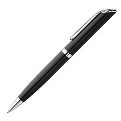 Ручка шарик/автомат "Shadow" 1,0 мм, метал., черный/серебристый, стерж. синий