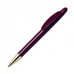 Ручка шарик/автомат "Icon C GOLD" 1,0 мм, пласт., глянц., бордовый/золотистый, стерж. синий