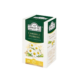 Чайный напиток "Ahmad Tea" 20 пак*2 гр., травяной, с ромашкой и лимонным сорго, Camomile Morning