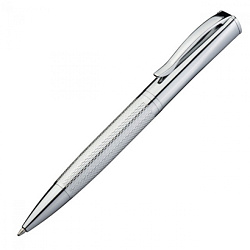 Ручка шарик/автомат "Chester" 0,7 мм, метал., подарочн. упак., серебристый, стерж. синий