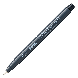 ручка капиллярная "Pointliner" 0.4 мм, черный