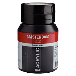 Краски акриловые "Amsterdam" 735 оксид черный, 500 мл., банка
