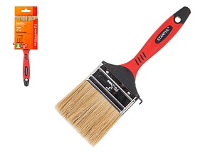Кисть плоская 3""-75мм натур. щетина (стены, фасады) STARTUL PROFI