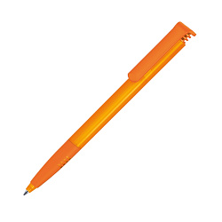 Ручка шарик/автомат "Super Hit Clear SG" 1,0 мм, пласт., прозр., оранжевый, стерж. синий