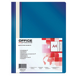 Папка скоросшиватель А4 "Office Products" т.-синий