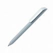 Ручка шарик/автомат "Flow Pure GOM CB" 1,0 мм, пласт., софт., серый/белый, стерж. синий