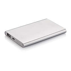 Зарядное устройство (аккумулятор) Power Bank "P324.952" 4000, серебристый/белый