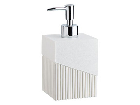 Диспенсер (дозатор) для мыла ELEMENT, белый, PERFECTO LINEA (Композитный материал: полирезин под натуральный камень)