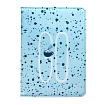Обложка д/паспорта "Bunny точки" кожзам., блистер, голубой/разноцветный