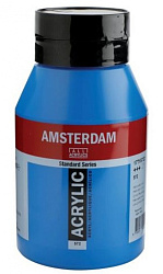 Краски акриловые "Amsterdam" 572 голубой основной, 1000 мл., банка