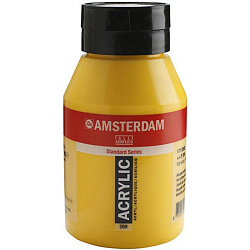 Краски акриловые "Amsterdam" 269 желтый AZO средний, 1000 мл., банка