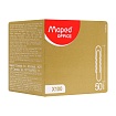 Скрепки 50 мм "Maped" никел., 100 шт., овал., гофр., серебристый