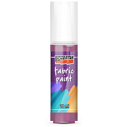 Краски д/текстиля "Pentart Fabric paint" малиновый, 20 мл, банка