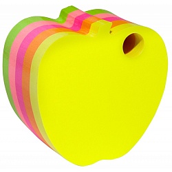 Бумага д/з на кл. осн.. 70х70 мм "Apple" 400 л., ассорти неон