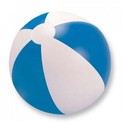 мяч пляжный d24,5 см цв.белый/синий