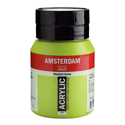 Краски акриловые "Amsterdam" 617 желто-зеленый, 500 мл., банка